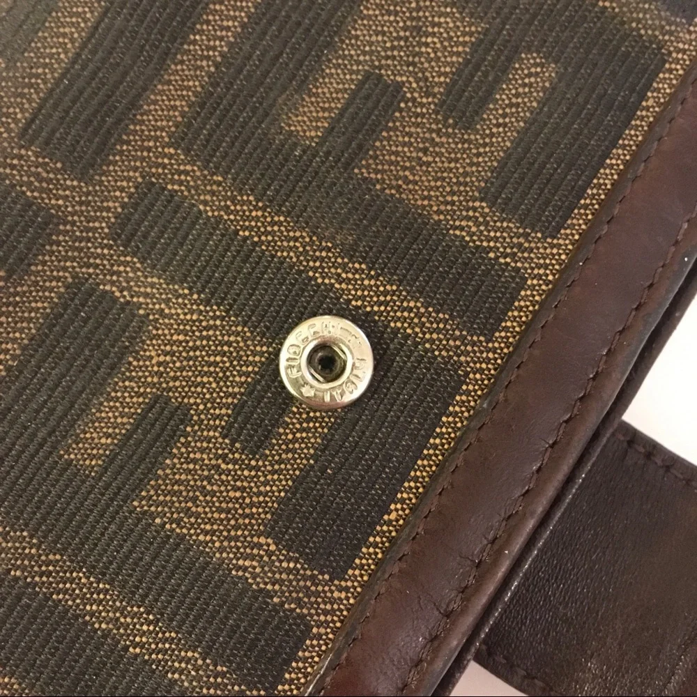 Fendi Zucca Canvas Monogram Bifold Wallet